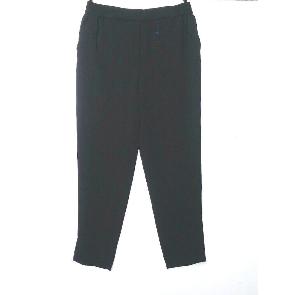 Womens Anthropologie Pants NWOT Black XS Crop The essential pull on Trouser